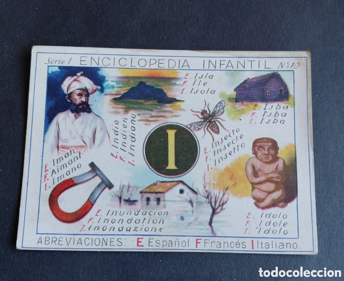 Coleccionismo Cromos antiguos: CHOCOLATES JUNCOSA- CROMO ENCICLOPEDIA INFANTIL- SERIE 1 N&deg; 10