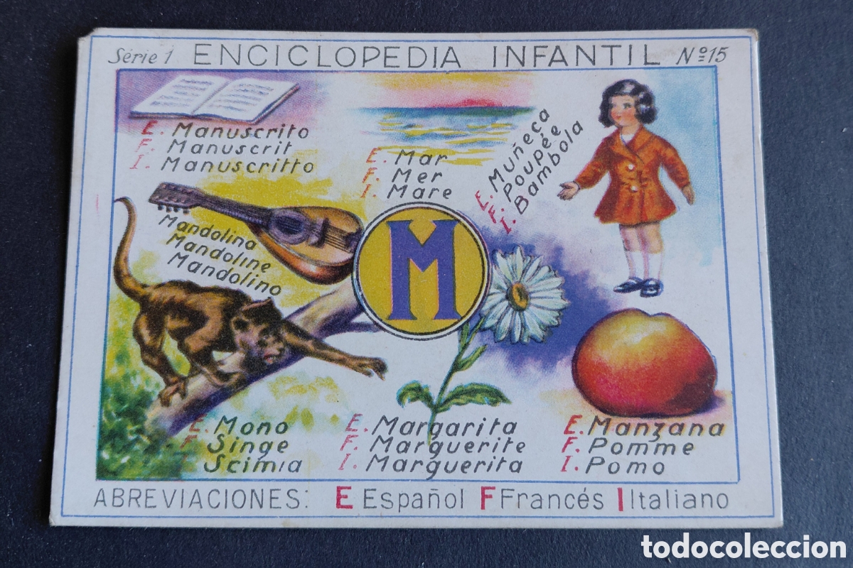 Colecionismo Cromos antigos: CHOCOLATES JUNCOSA CROMO ENCICLOPEDIA INFANTIL SERIE 1 N&deg; 15