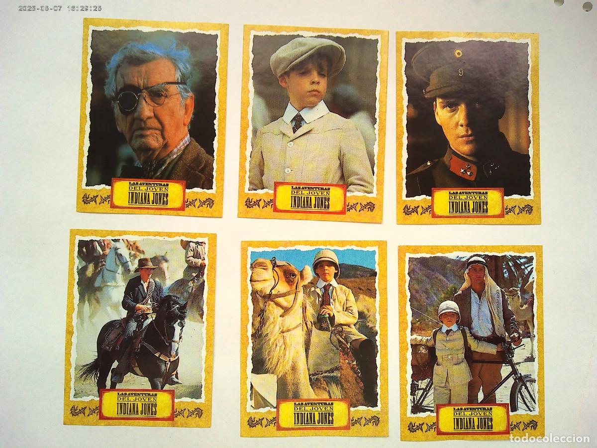 Coleccionismo Cromos antiguos: LOTE DE 6 CROMOS DE LAS AVENTURAS DEL JOVEN INDIANA JONES. PEGATINAS DE EDICIONES ESTE, 1992