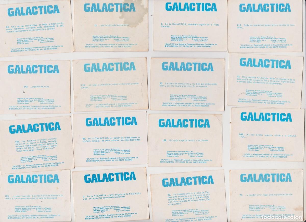Coleccionismo cromos antiguos: LOTE CROMOS GALACTICA - Foto 2