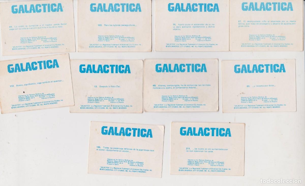 Coleccionismo cromos antiguos: LOTE CROMOS GALACTICA - Foto 4
