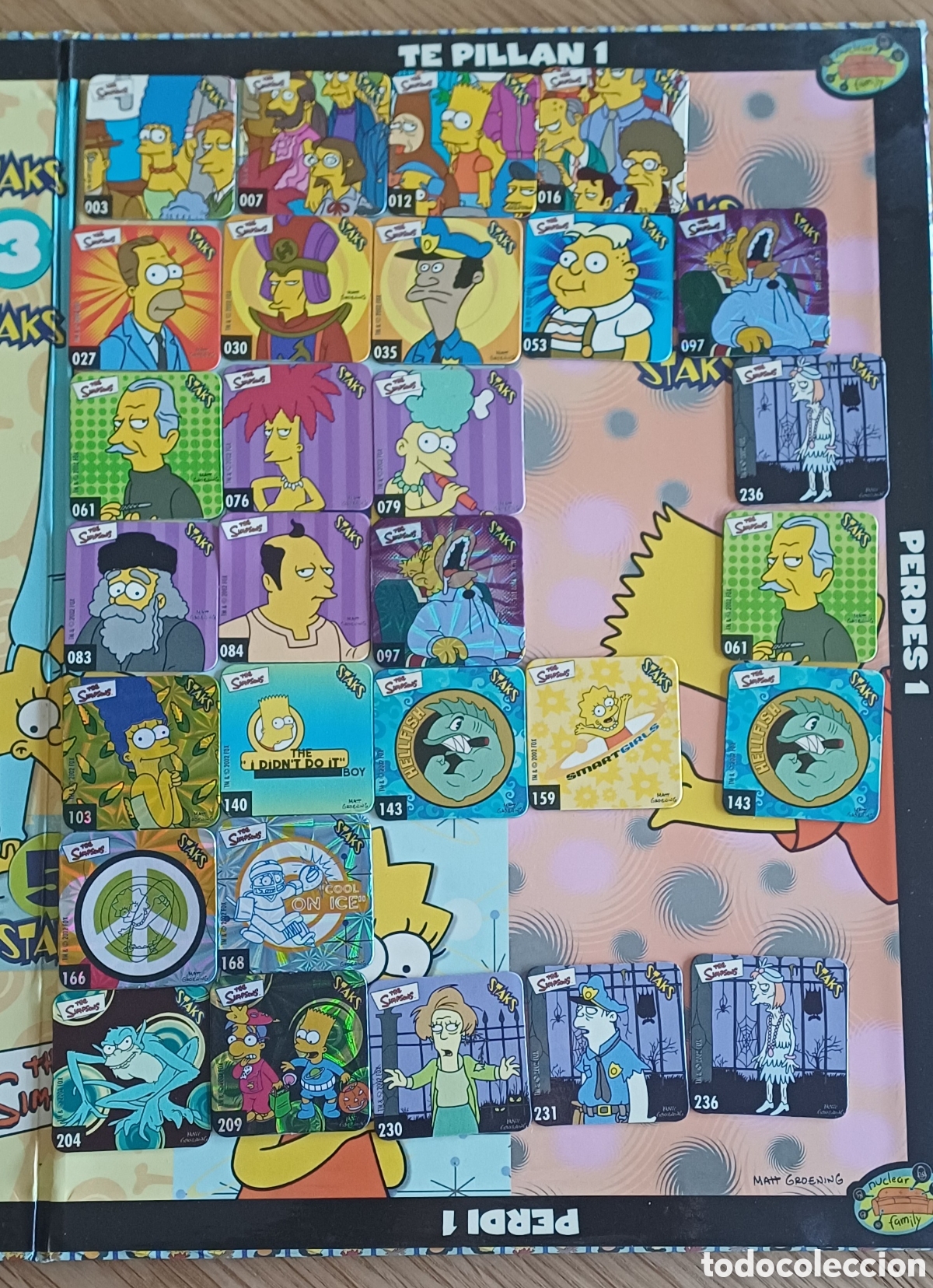 Coleccionismo cromos antiguos: Staks Simpsons sueltos - Foto 1