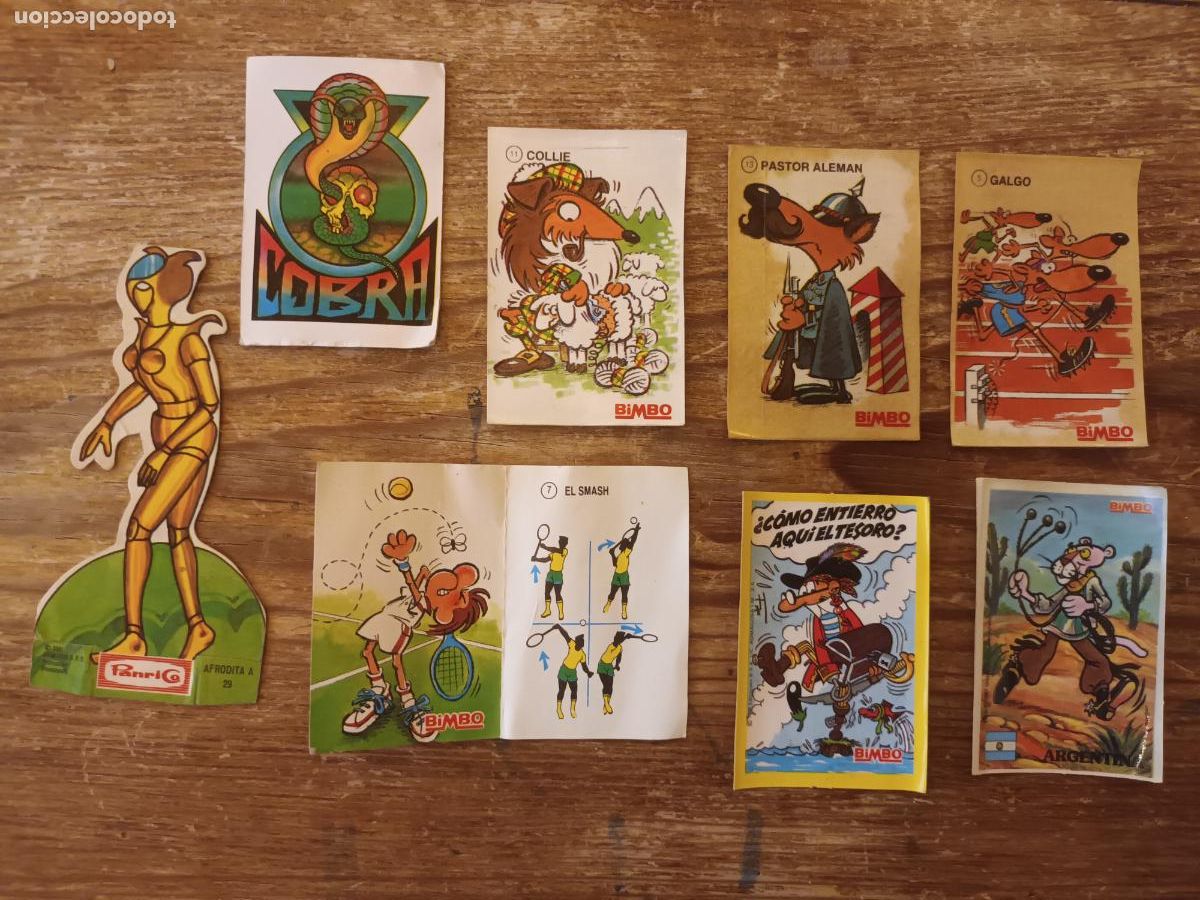 Coleccionismo Cromos antiguos: LOTE CROMOS BIMBO PANRICO BOLLYCAO. PANTERA ROSA MAZINGER Z. TENIS. AMIGOS DEL COMIC MEJORES AMIG0S
