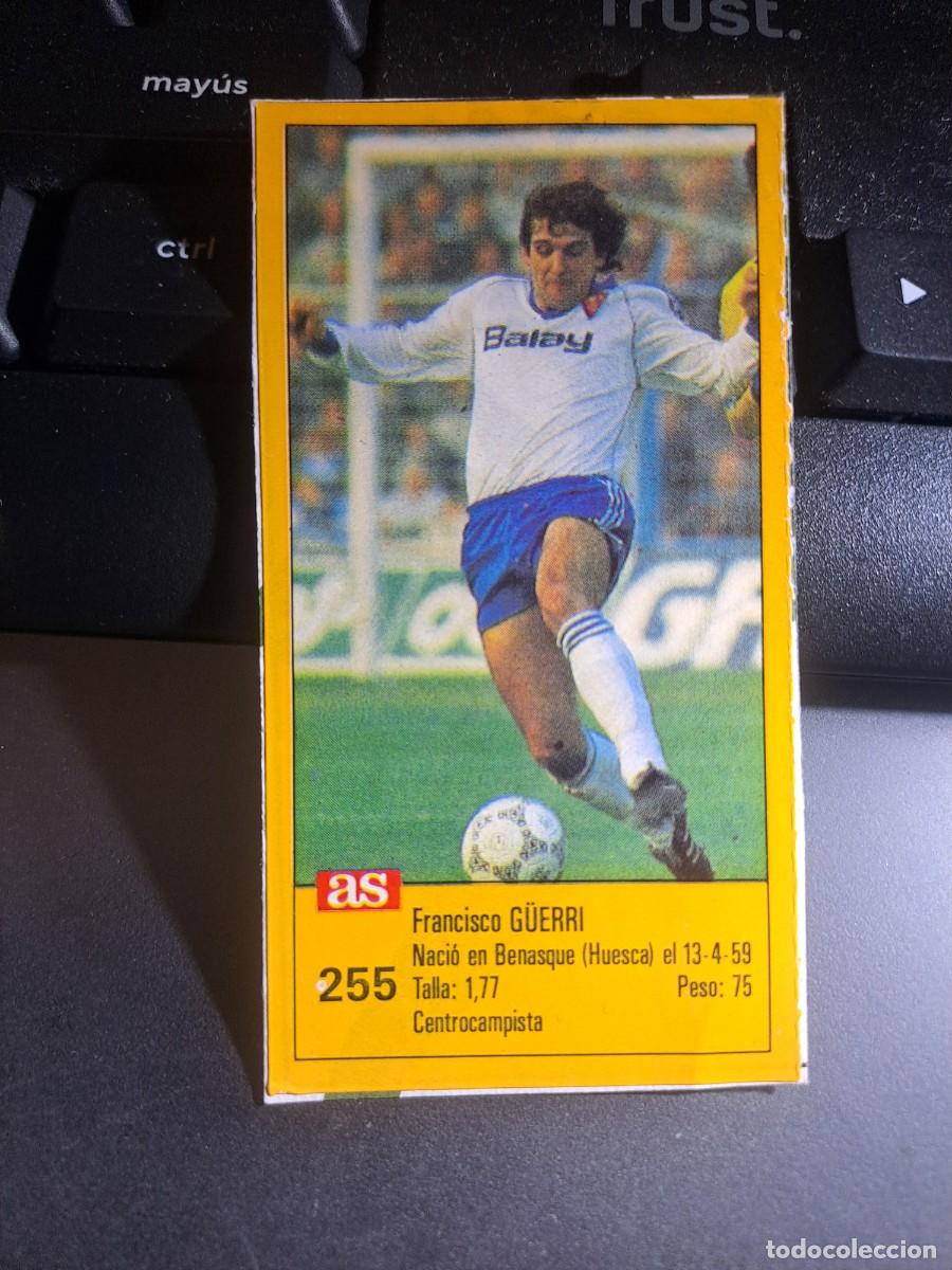 Collezionismo Figurine antiche: CROMO GUERRI 255 ZARAGOZA LIGA 87 88 1987 1988 DIARIO AS ASES RECORTADO