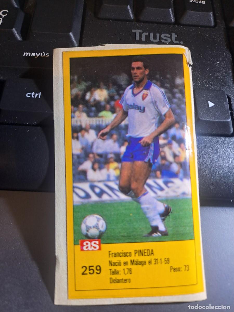 Collectionnisme Cartes &agrave; collectionner anciennes: CROMO PINEDA 259 ZARAGOZA TRASERA ONESIMO 244 VALLADOLID 1987 1988 87 88 DIARIO AS ASES RECORTADO