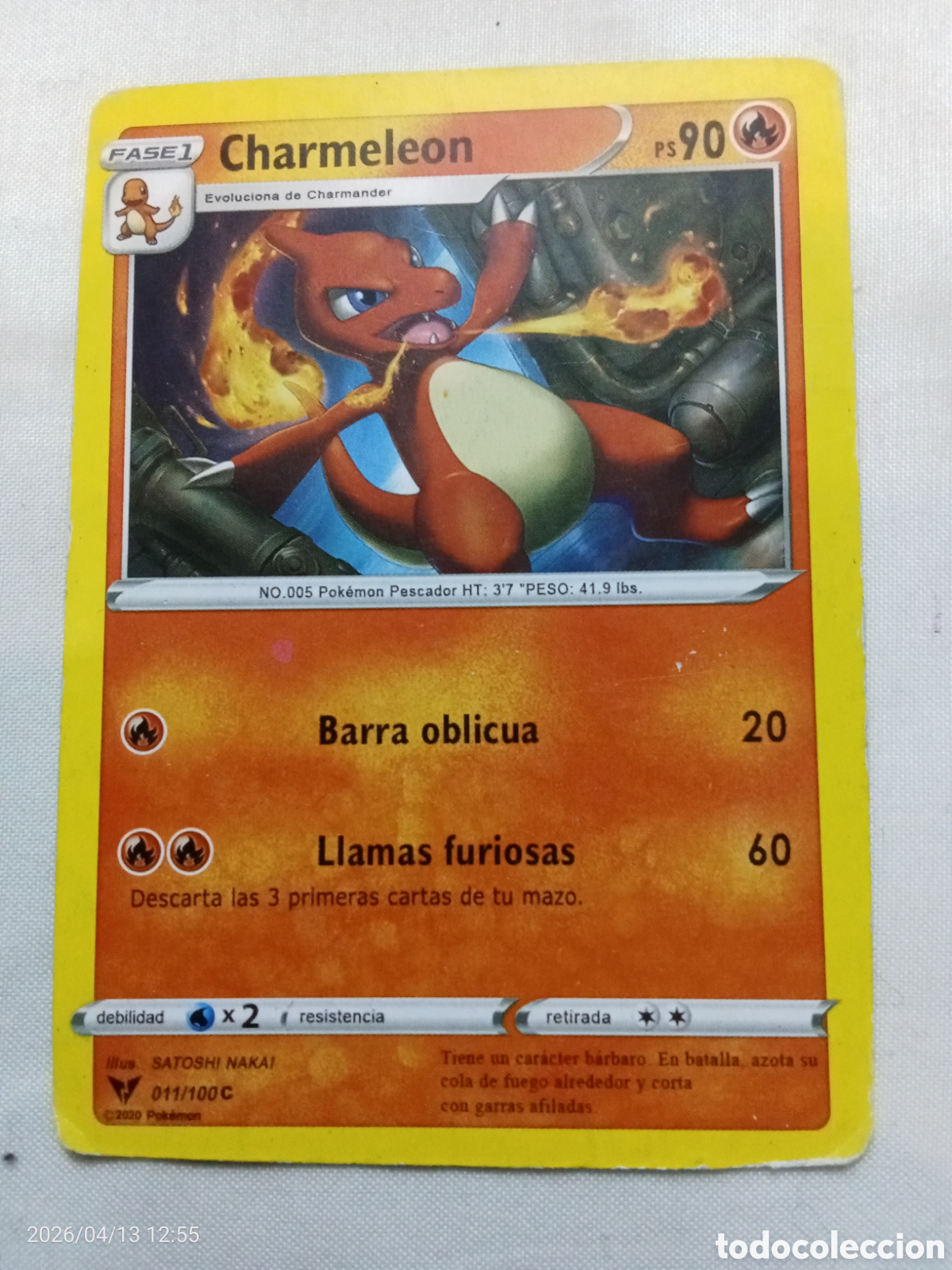 Sammeln alte Sammelbilder: Carta Pokemon Charmeleon