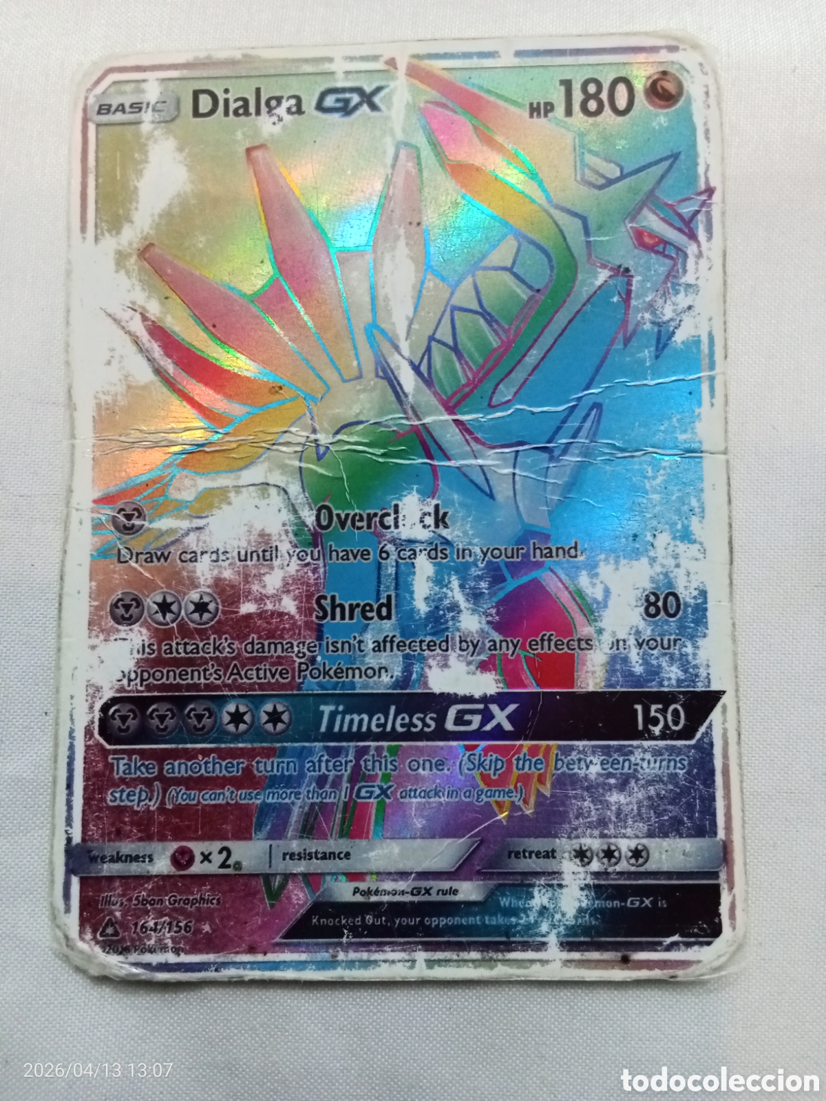 Sammeln alte Sammelbilder: Carta Pokemo Dialga GX
