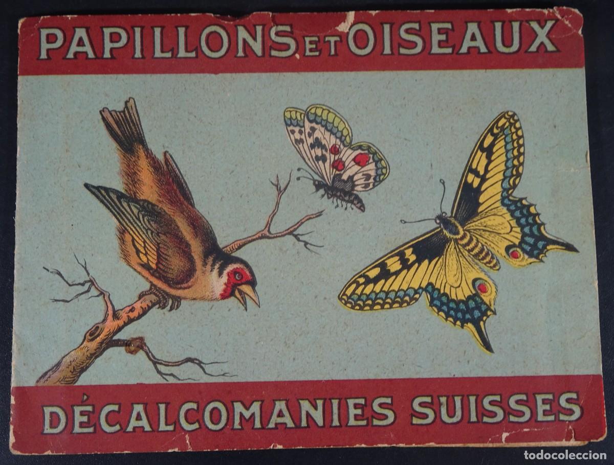 Colecionismo Cromos antigos: ANTIGUAS CALCOMAN&Iacute;AS DE P&Aacute;JAROS, SUIZA, VER FOTOS