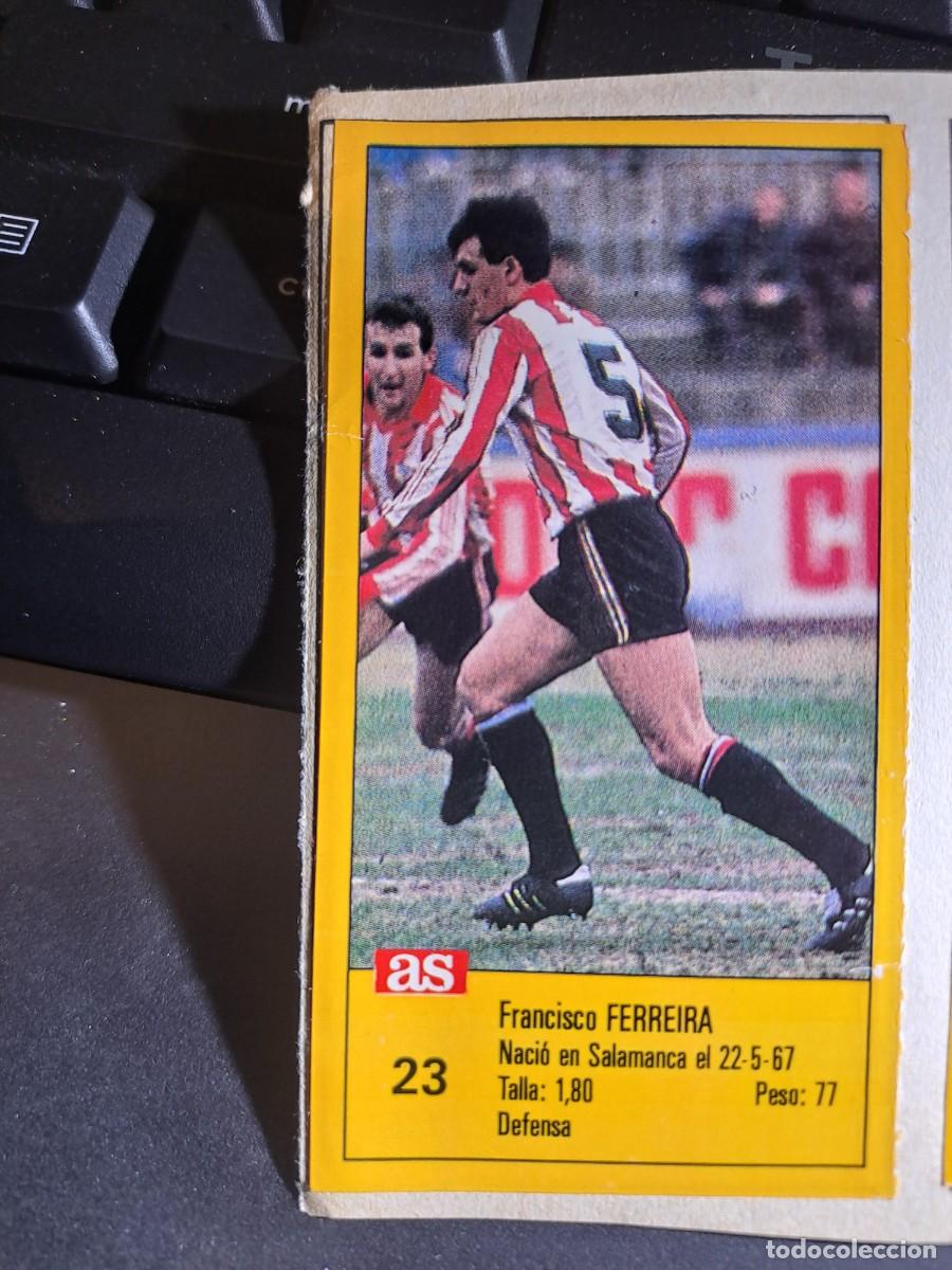 Sammeln alte Sammelbilder: CROMO FERREIRA 23 ATHLETIC CLUB DE BILBAO LIGA 1987 1988 87 88 DIARIO AS ASES RECORTADO