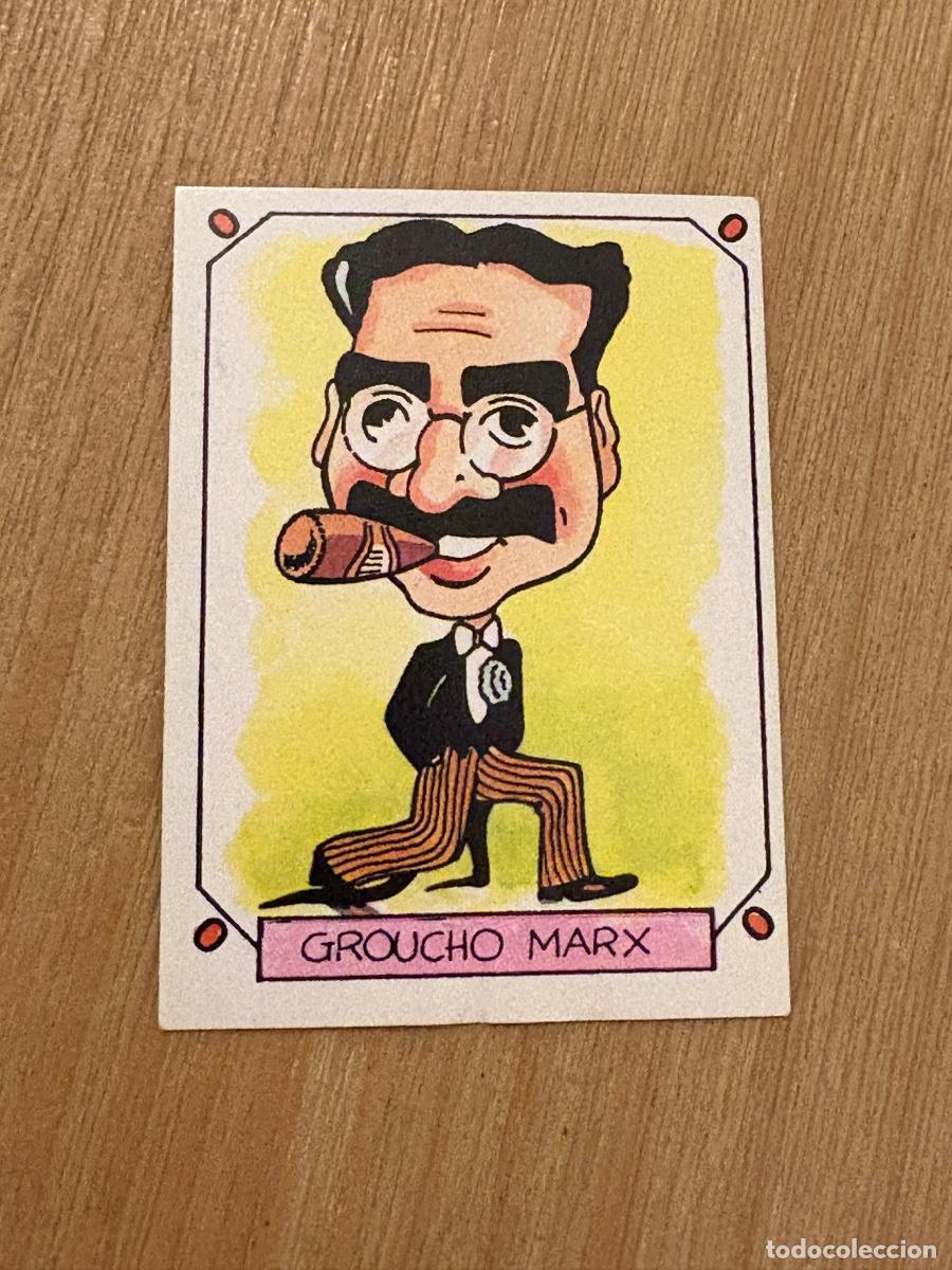 Colecionismo Cromos antigos: 18. CROMO SIN PEGAR CARICATURAS 22 N 7 GROUCHO MARX