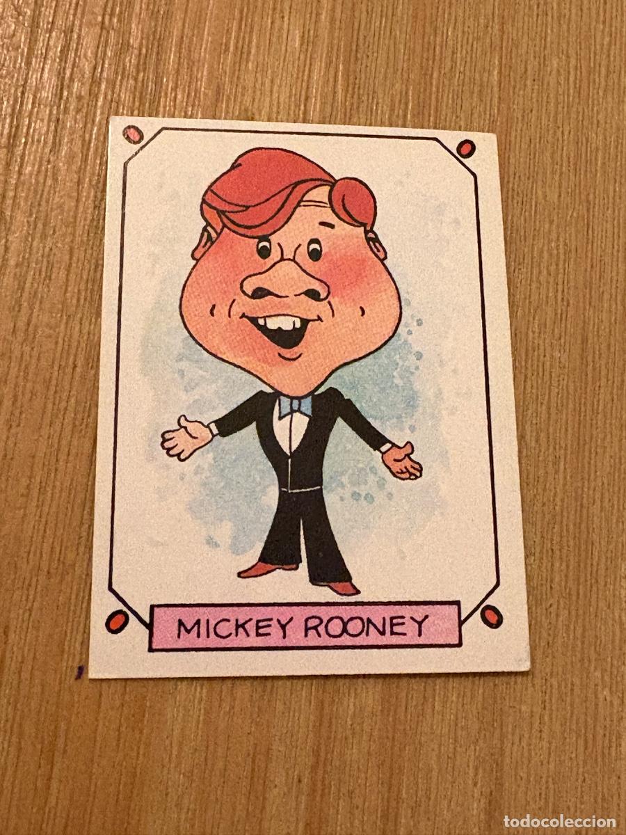 Collectable Antique Stickers: 18. CROMO SIN PEGAR CARICATURAS 22 N 11 MICKEY ROONEY