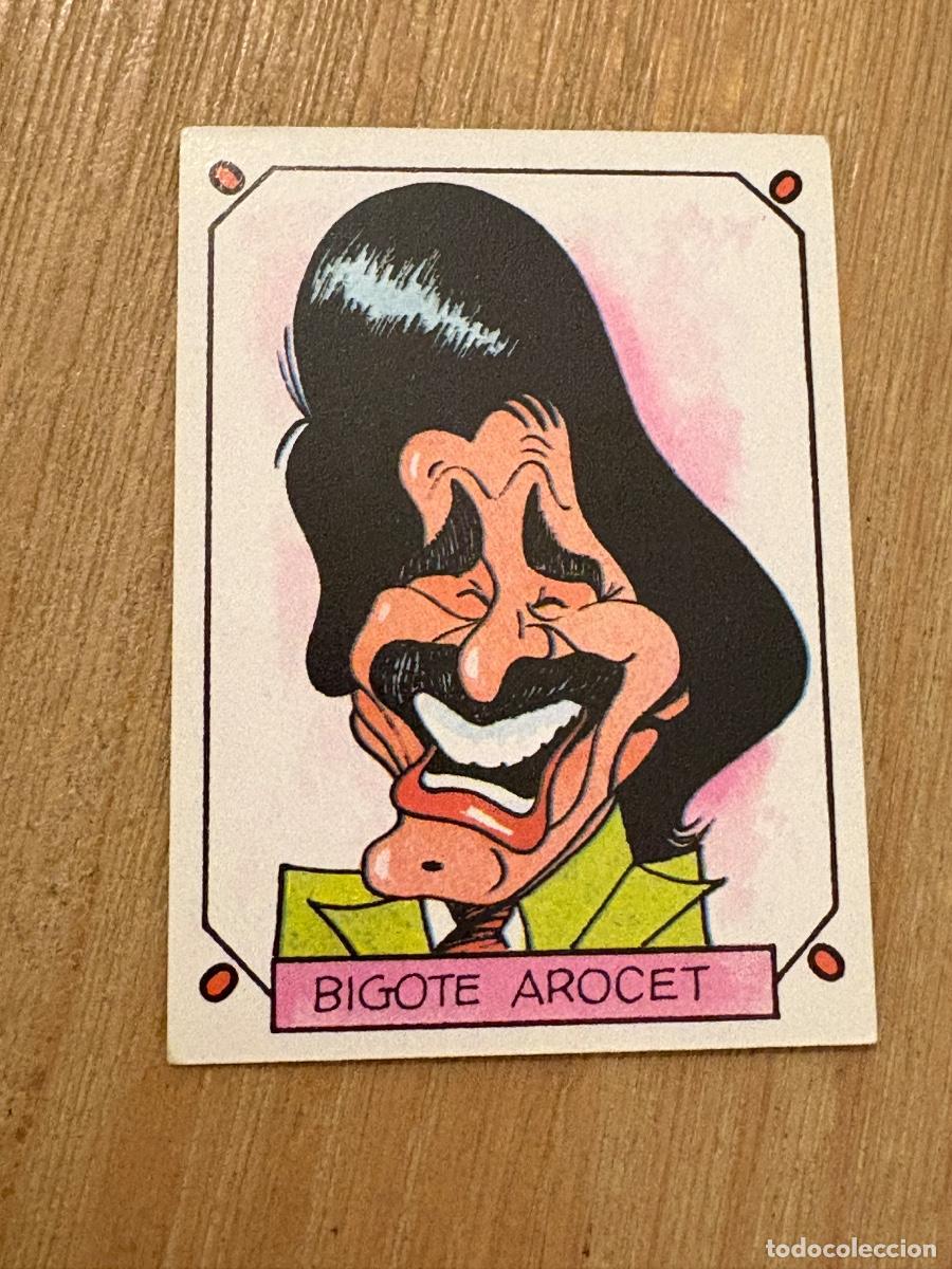 Collectable Antique Stickers: 18. CROMO SIN PEGAR CARICATURAS 22 N 32 BIGOTE ARROCET