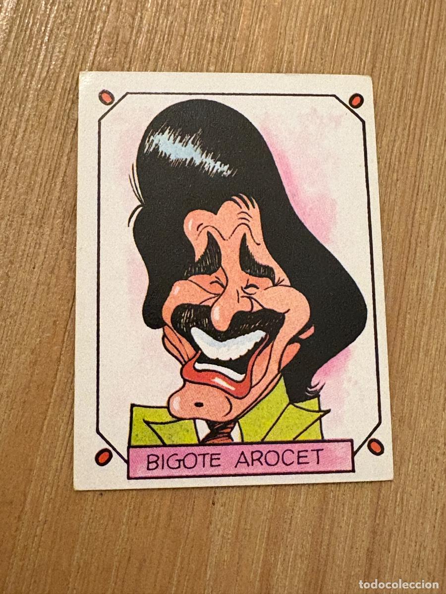 Collectable Antique Stickers: 18. CROMO SIN PEGAR CARICATURAS 22 N 32 BIGOTE ARROCET