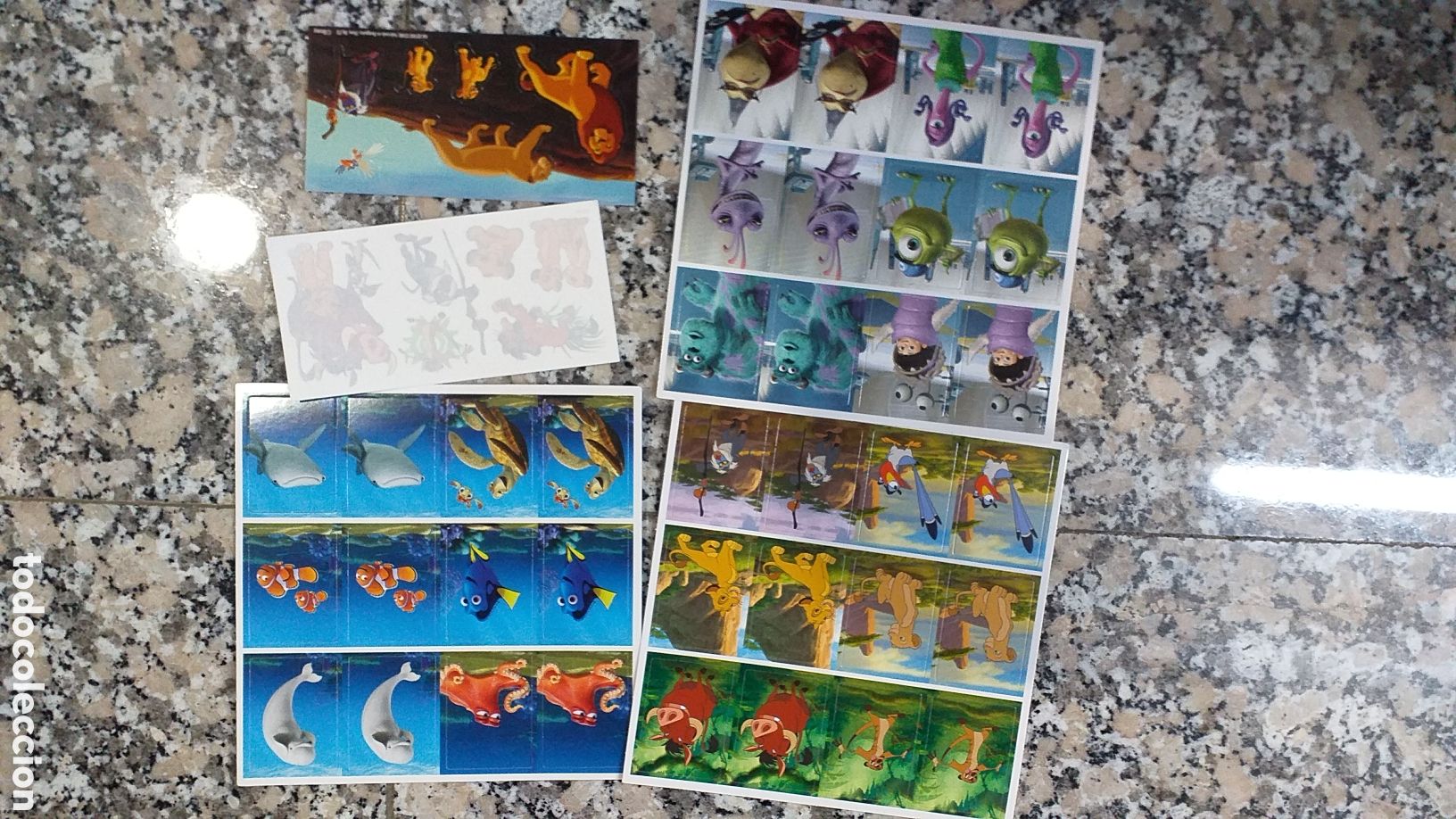 Coleccionismo Cromos antiguos: Lote de peque&ntilde;os cromos de # DISNEY # 3 cartulinas y otros adhesivos y tatuajes.
