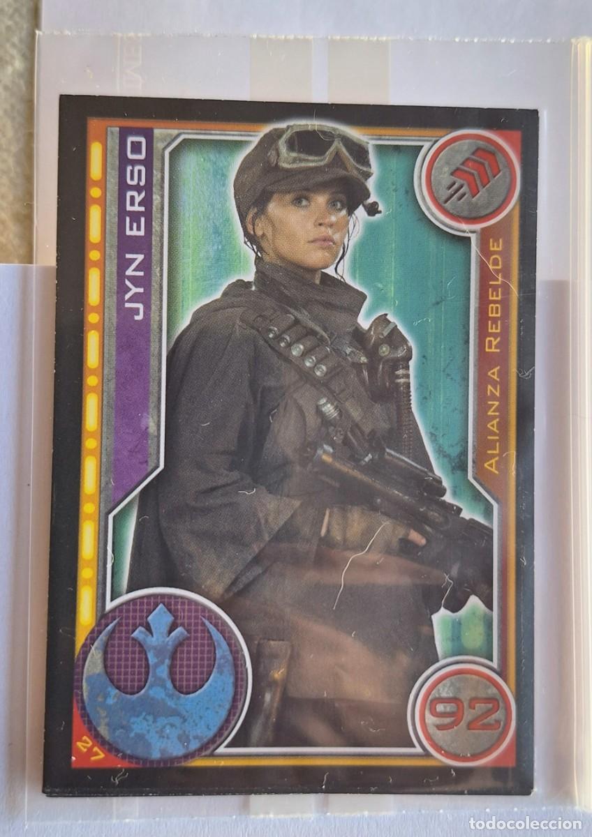 Colecionismo Cromos antigos: Cromo Star Wars Topps El Camino de los Jedi - Num. 27 Jyn Erso