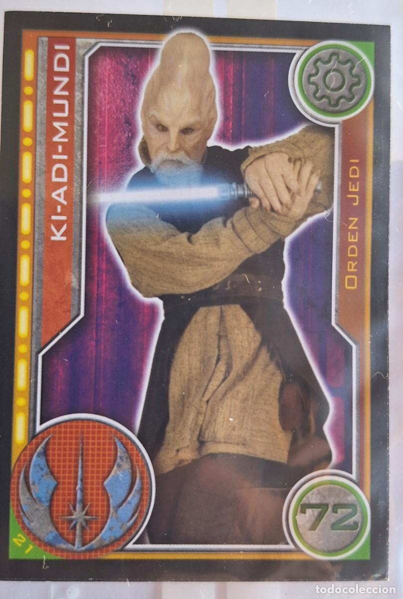 Sammeln alte Sammelbilder: Cromo Star Wars Topps El Camino de los Jedi - Num. 21 Ki-Adi-Mundi