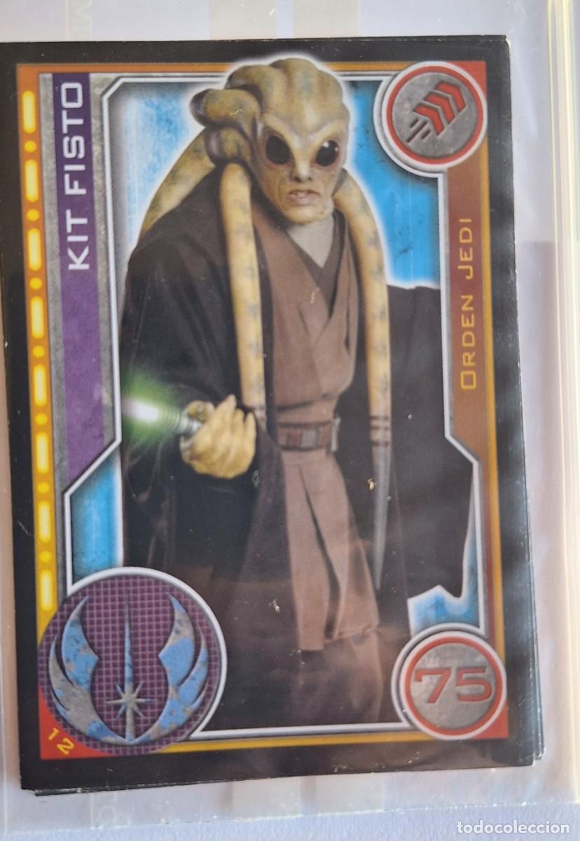 Sammeln alte Sammelbilder: Cromo Star Wars Topps El Camino de los Jedi - Num. 12 Kit Fisto