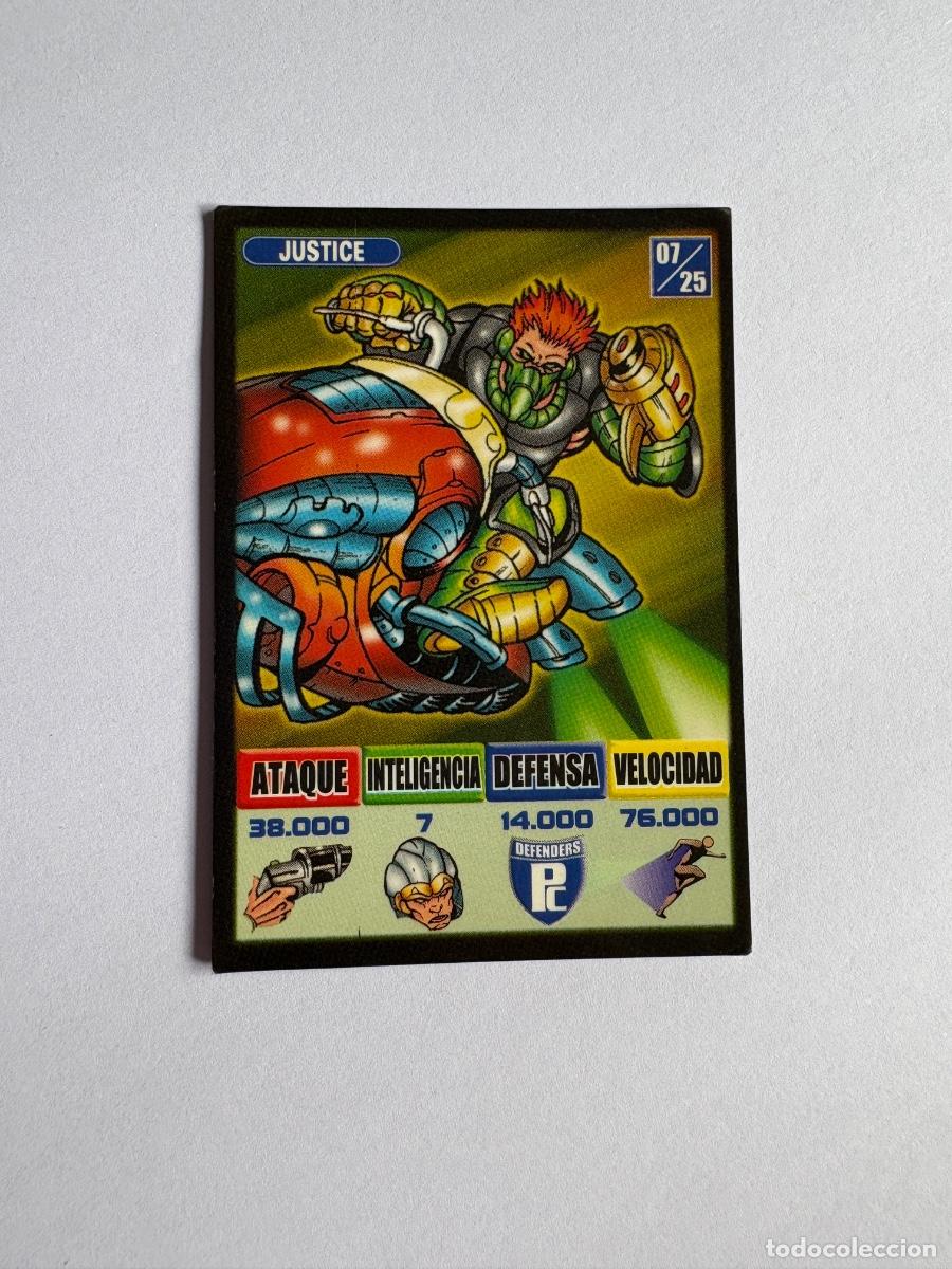 Collectionnisme Cartes &agrave; collectionner anciennes: 11.CROMO TARJETA BOLLY KAOS THE GAME N 7 /25 JUSTICE BOLLYCAO