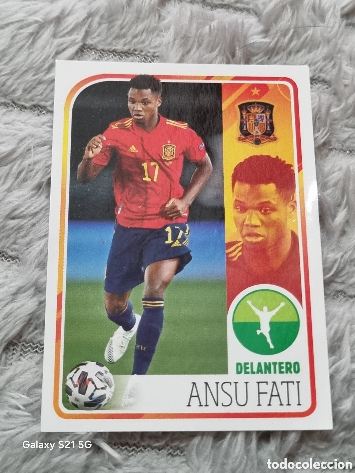 Collezionismo Figurine antiche: 61 - ANSU FATI , ESPA&Ntilde;A EL ALBUM DE LA SELECCI&Oacute;N CARREFOUR 2021