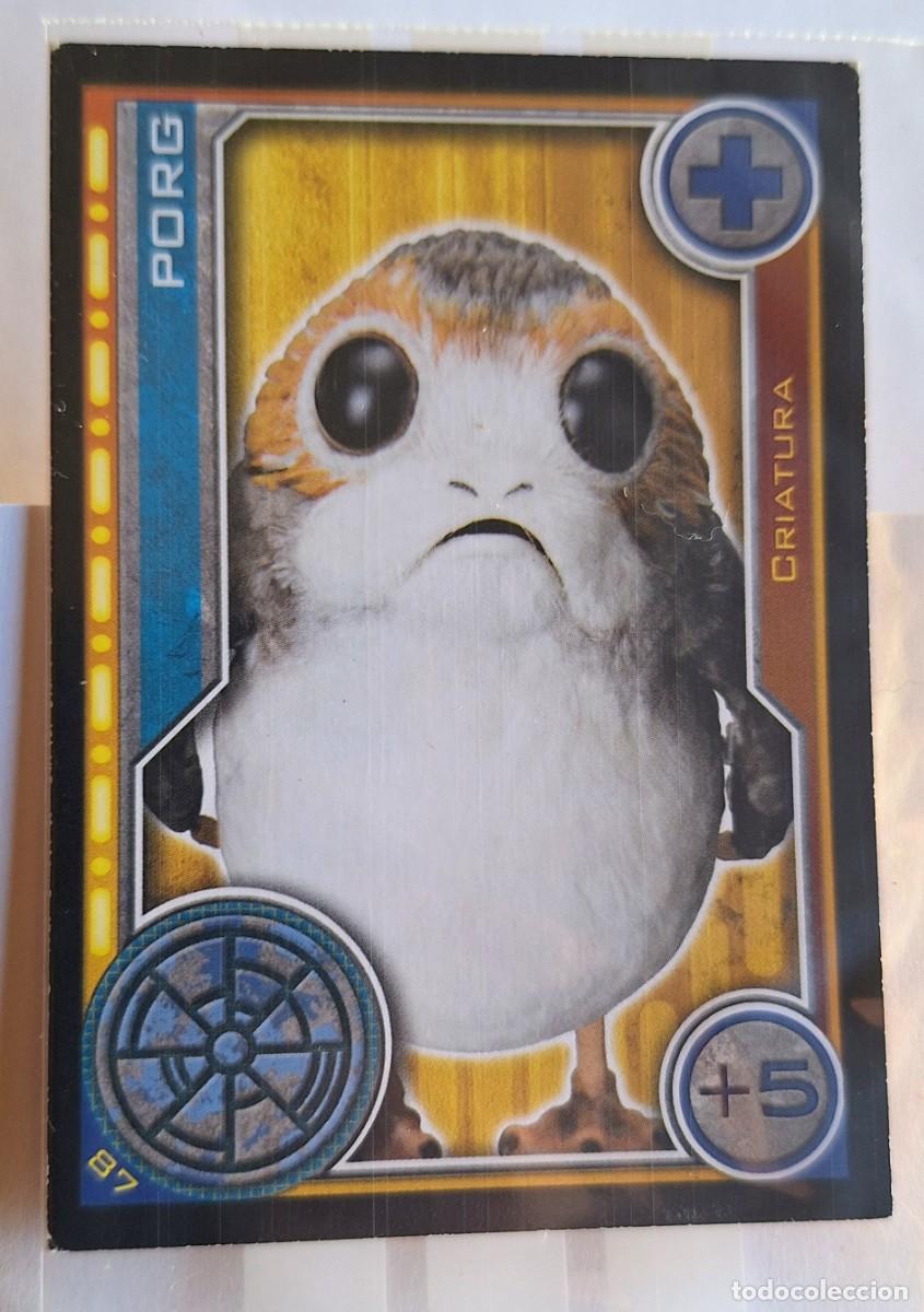 Collectable Antique Stickers: Cromo Star Wars Topps El Camino de los Jedi - Num. 87 Porg