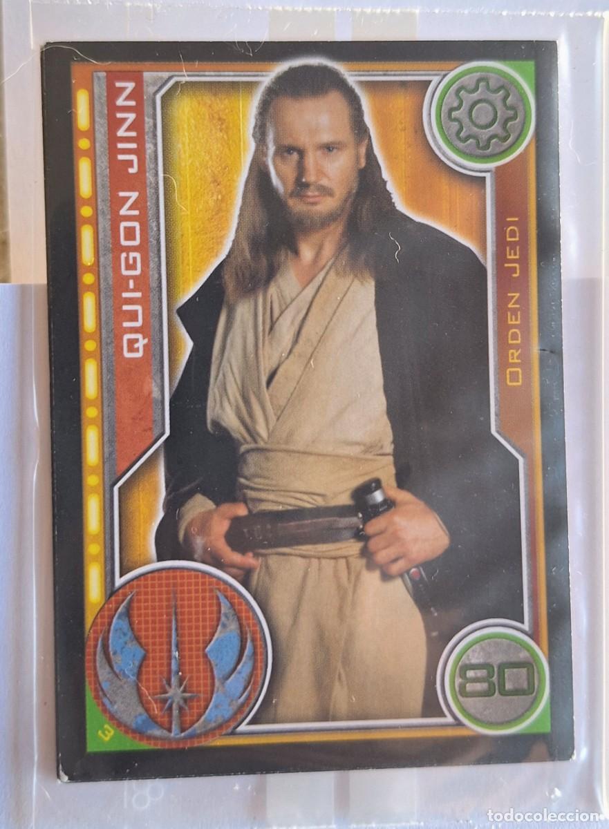 Coleccionismo Cromos antiguos: Cromo Star Wars Topps El Camino de los Jedi - Num. 3 Qui-Gon Jinn