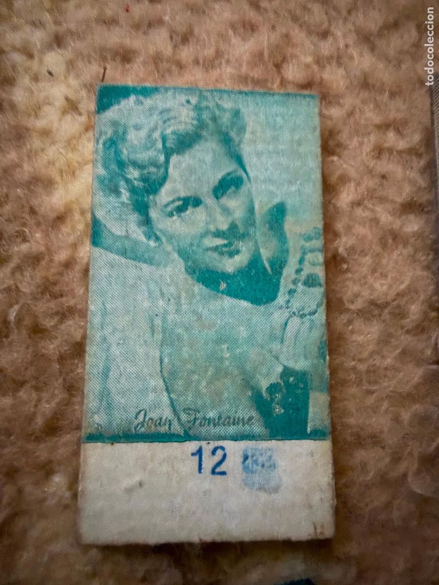 Coleccionismo cromos antiguos: Cromo de b&aacute;scula joan fontaine - Foto 1