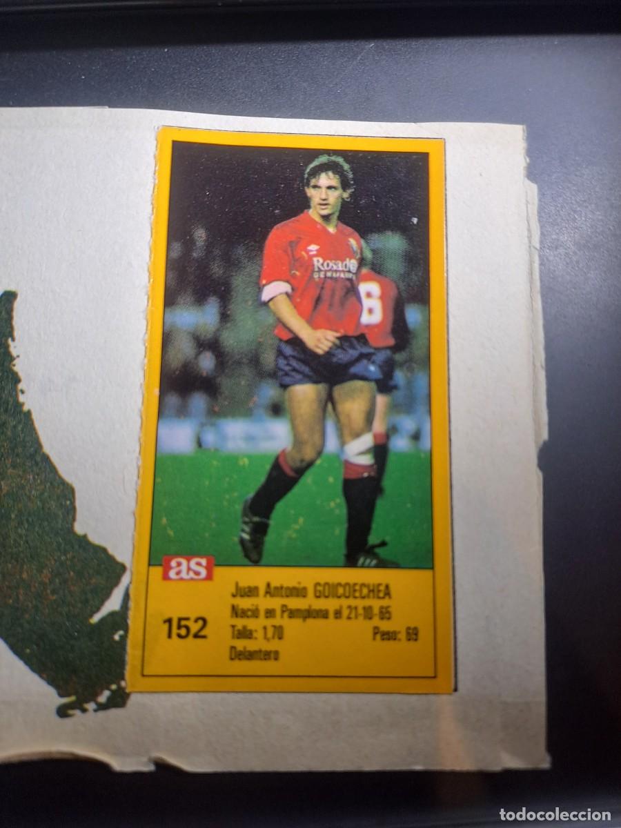 Coleccionismo Cromos antiguos: CROMO GOICOECHEA 152 OSASUNA LIGA 1987 1988 87 88 DIARIO AS ASES RECORTADO