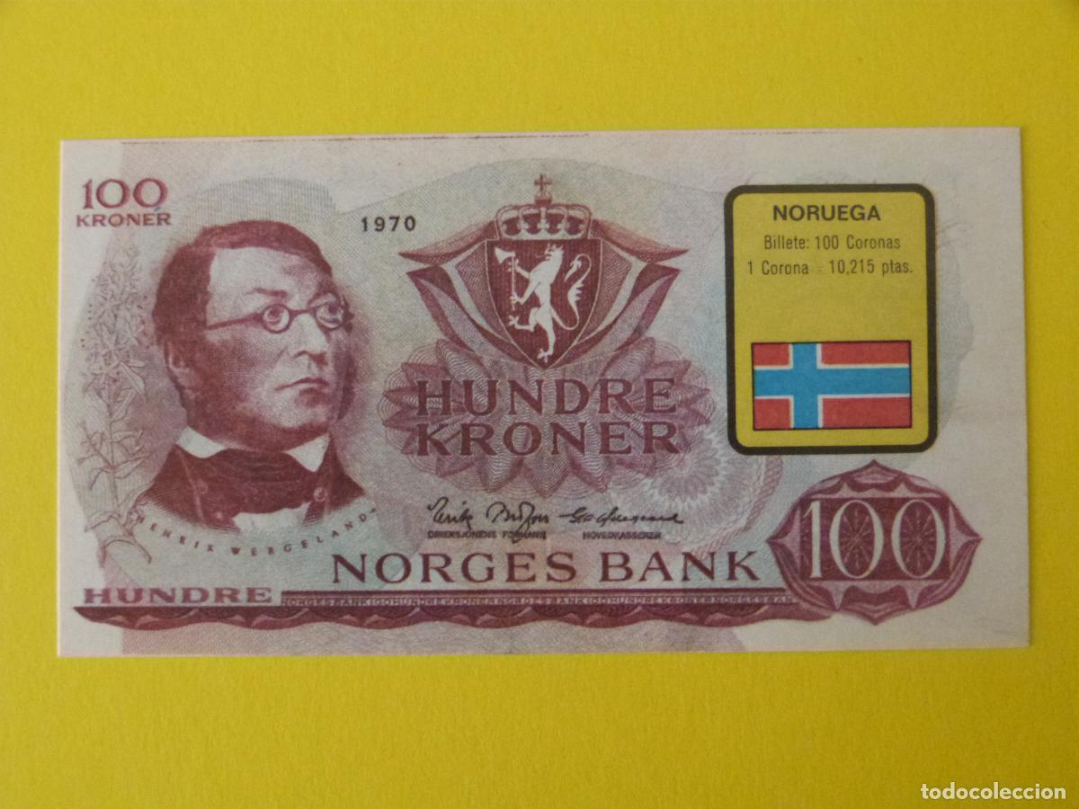 Coleccionismo Cromos antiguos: CROMO NORUEGA SIN PEGAR N&ordm; 173 A&Ntilde;O 1974 ALBUM BILLETES DEL MUNDO ESTE
