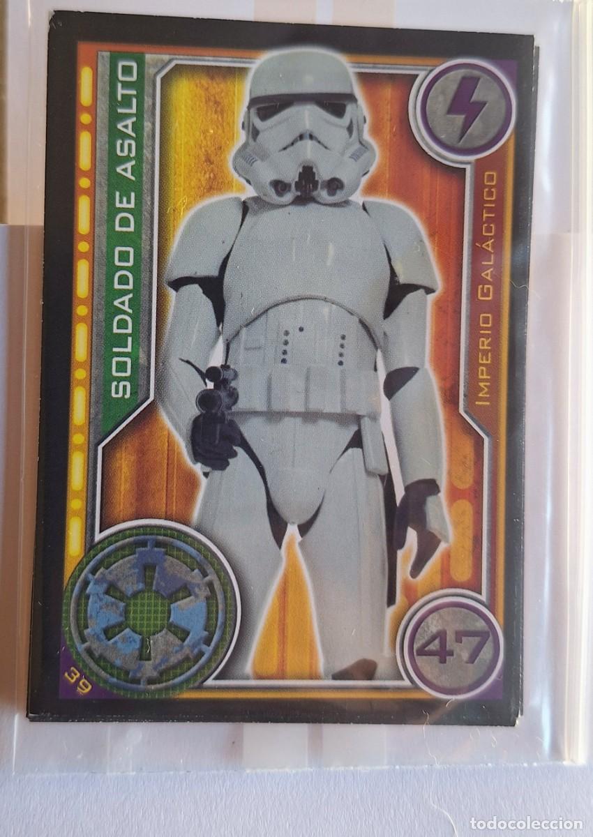 Collectionnisme Cartes &agrave; collectionner anciennes: Cromo Star Wars Topps El Camino de los Jedi - Num. 39 Soldado de Asalto