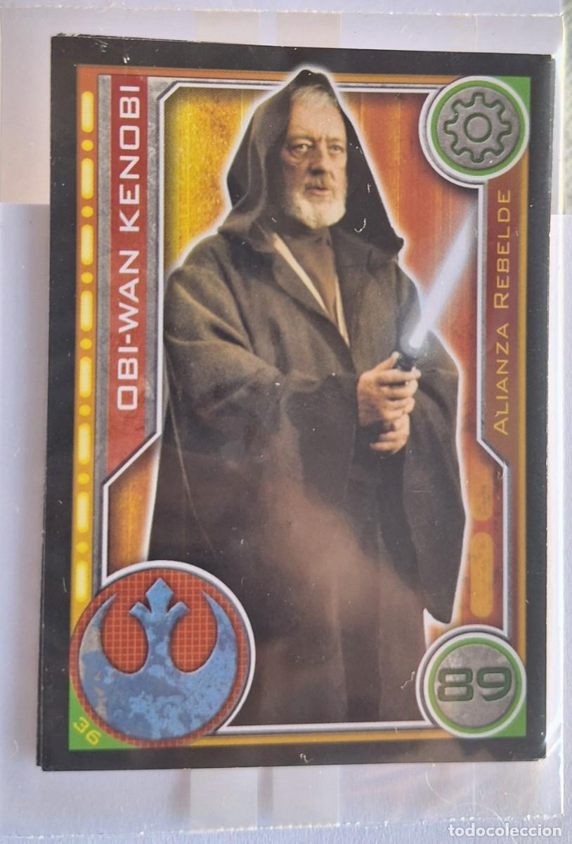 Collectionnisme Cartes &agrave; collectionner anciennes: Cromo Star Wars Topps El Camino de los Jedi - Num. 36 Obi-Wan Kenobi
