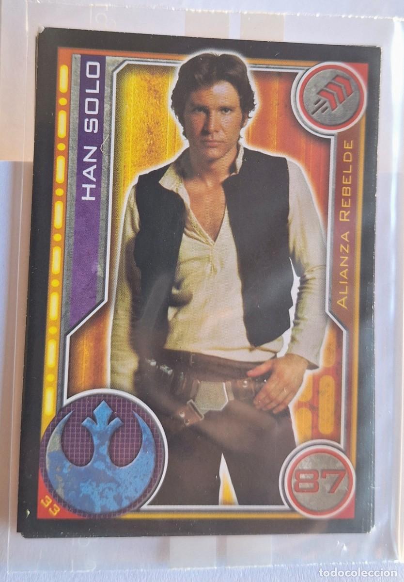 Collectionnisme Cartes &agrave; collectionner anciennes: Cromo Star Wars Topps El Camino de los Jedi - Num. 33 Han Solo