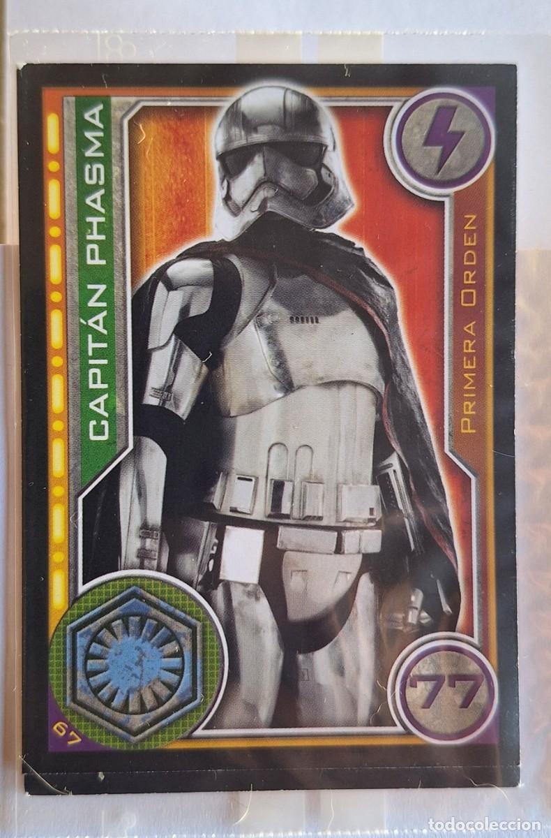 Sammeln alte Sammelbilder: Cromo Star Wars Topps El Camino de los Jedi - Num. 67 Capitan Phasma