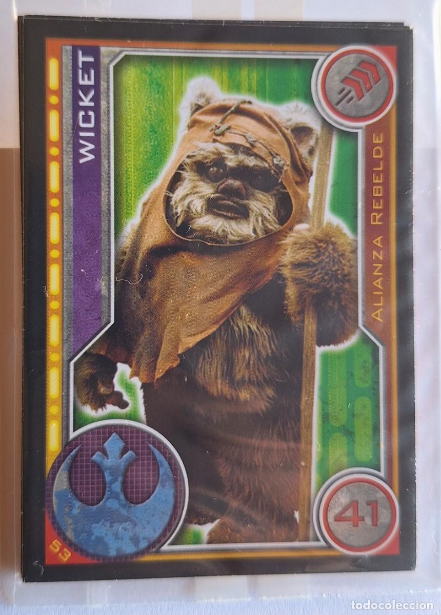 Collectionnisme Cartes &agrave; collectionner anciennes: Cromo Star Wars Topps El Camino de los Jedi - Num. 53 Wicket