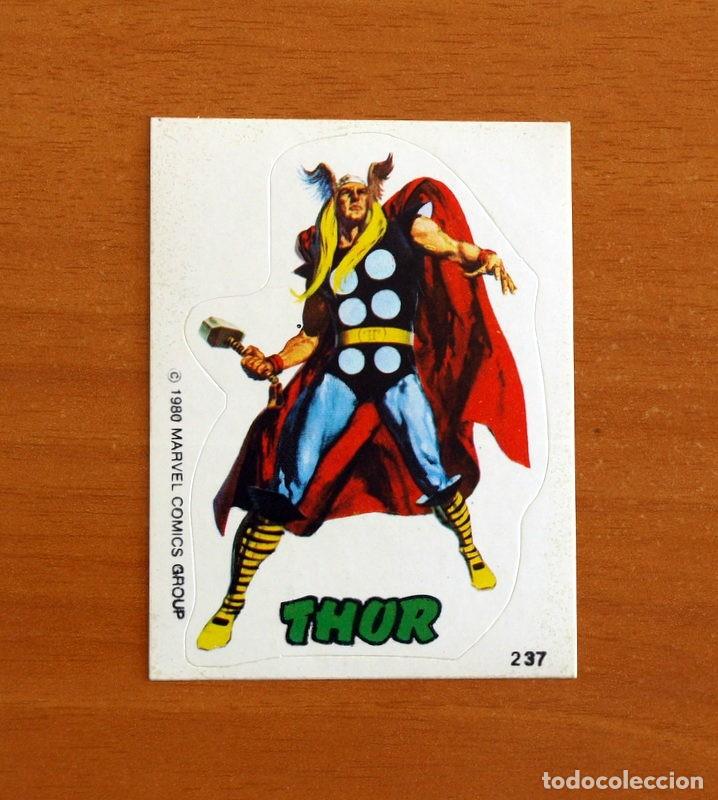 Collectionnisme Cartes &agrave; collectionner anciennes: Superh&eacute;roes - N&ordm; 237, Thor - Marvel 1980 - Chocolates Terrabusi - Nunca pegado