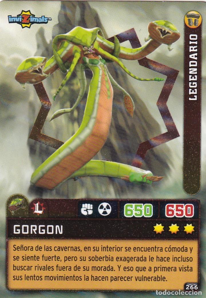 Collectable Antique Stickers: Invizimals Criaturas Secretas 2023 266 Gorgon