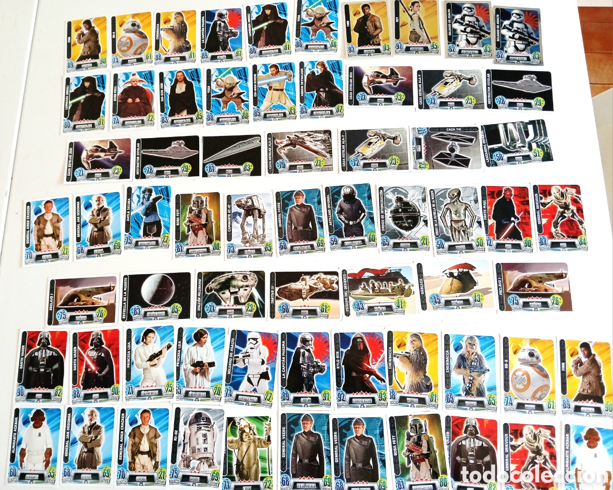Coleccionismo cromos antiguos: Cartas Star wars Force Attax - Foto 2