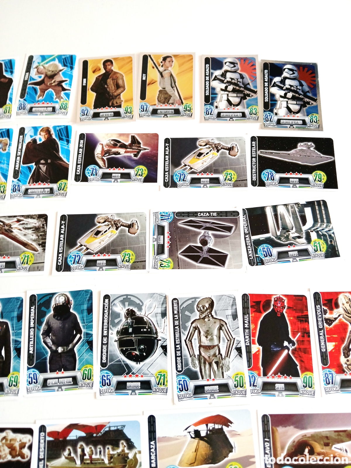 Coleccionismo cromos antiguos: Cartas Star wars Force Attax - Foto 3