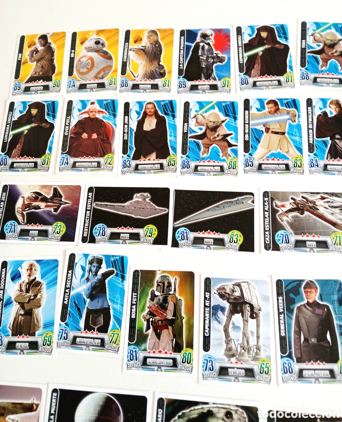 Coleccionismo cromos antiguos: Cartas Star wars Force Attax - Foto 4