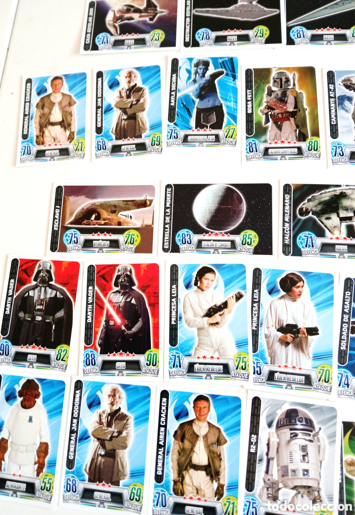 Coleccionismo cromos antiguos: Cartas Star wars Force Attax - Foto 5