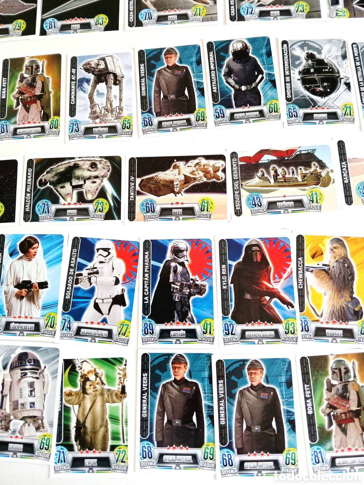 Coleccionismo cromos antiguos: Cartas Star wars Force Attax - Foto 6