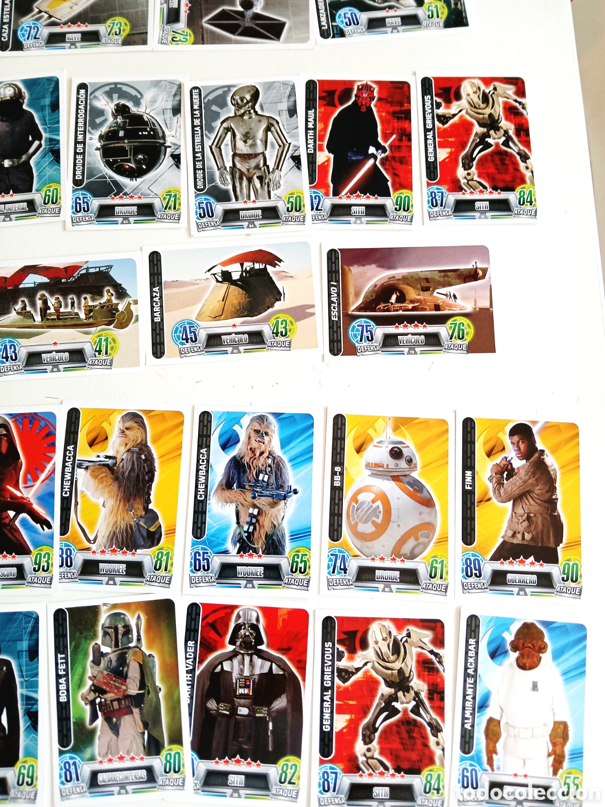 Coleccionismo cromos antiguos: Cartas Star wars Force Attax - Foto 7