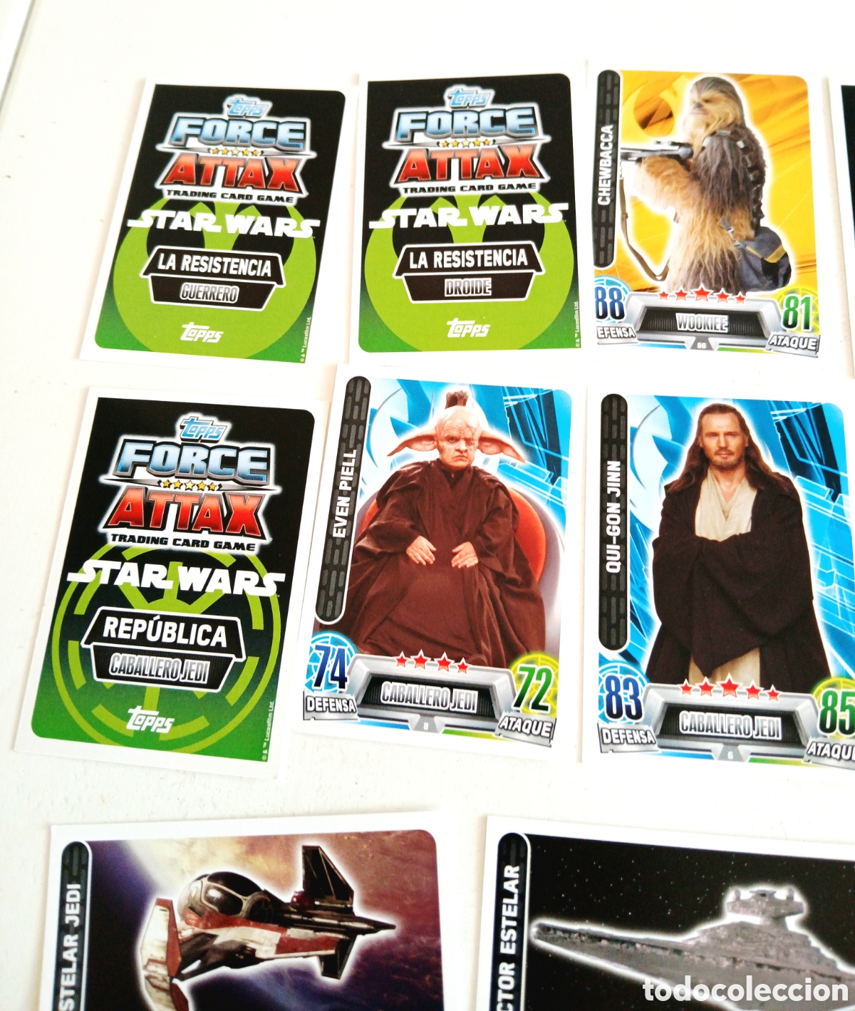 Coleccionismo cromos antiguos: Cartas Star wars Force Attax - Foto 8