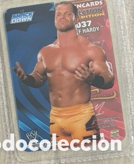 Coleccionismo cromos antiguos: Lamincard WWE SMACKDOWN RAW 2007 Chris benoit - Foto 1