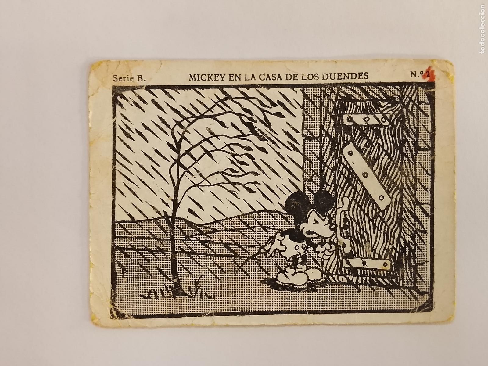 Coleccionismo Cromos antiguos: MICKEY MOUSE EN LA CASA DE LOS DUENDES - NUMERO 2 - CROMO ANTIGUO ORIGINAL - WALT DISNEY - (115.961)