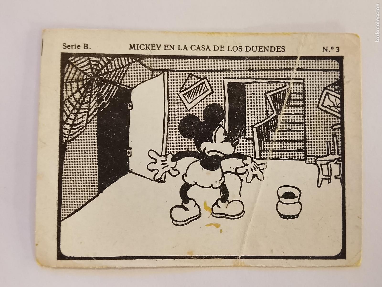 Coleccionismo Cromos antiguos: MICKEY MOUSE EN LA CASA DE LOS DUENDES - NUMERO 3 - CROMO ANTIGUO ORIGINAL - WALT DISNEY -(115.962)