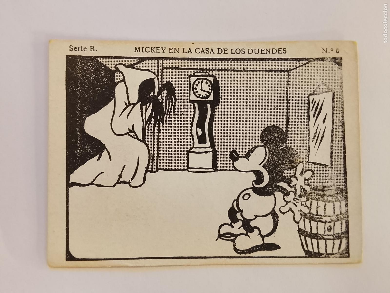 Coleccionismo Cromos antiguos: MICKEY MOUSE EN LA CASA DE LOS DUENDES - NUMERO 6 - CROMO ANTIGUO ORIGINAL - WALT DISNEY -(115.963)