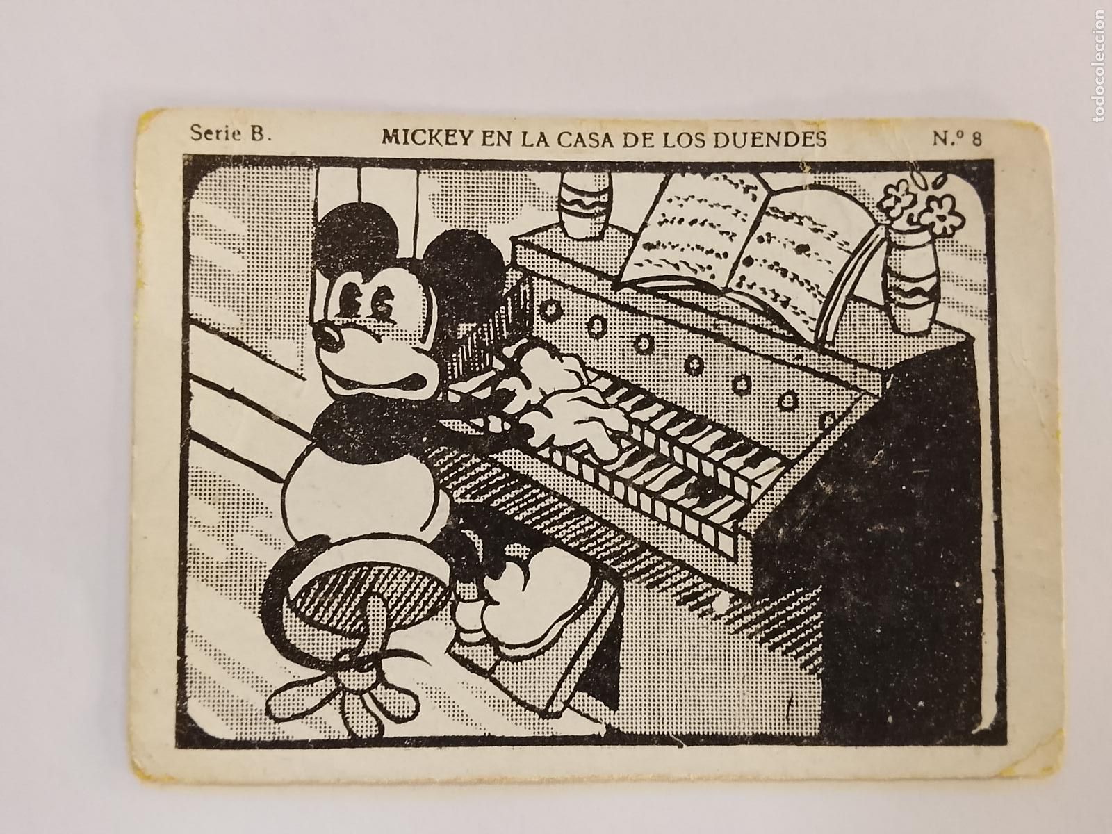 Coleccionismo Cromos antiguos: MICKEY MOUSE EN LA CASA DE LOS DUENDES - NUMERO 8 - CROMO ANTIGUO ORIGINAL - WALT DISNEY -(115.964)