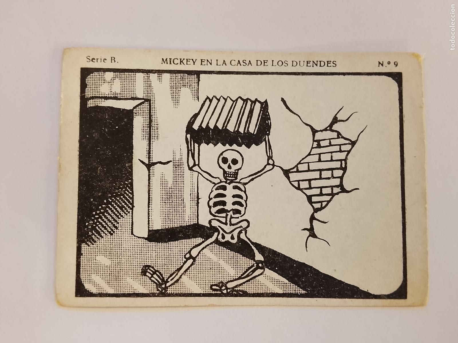 Coleccionismo Cromos antiguos: MICKEY MOUSE EN LA CASA DE LOS DUENDES - NUMERO 9 - CROMO ANTIGUO ORIGINAL - WALT DISNEY -(115.965)
