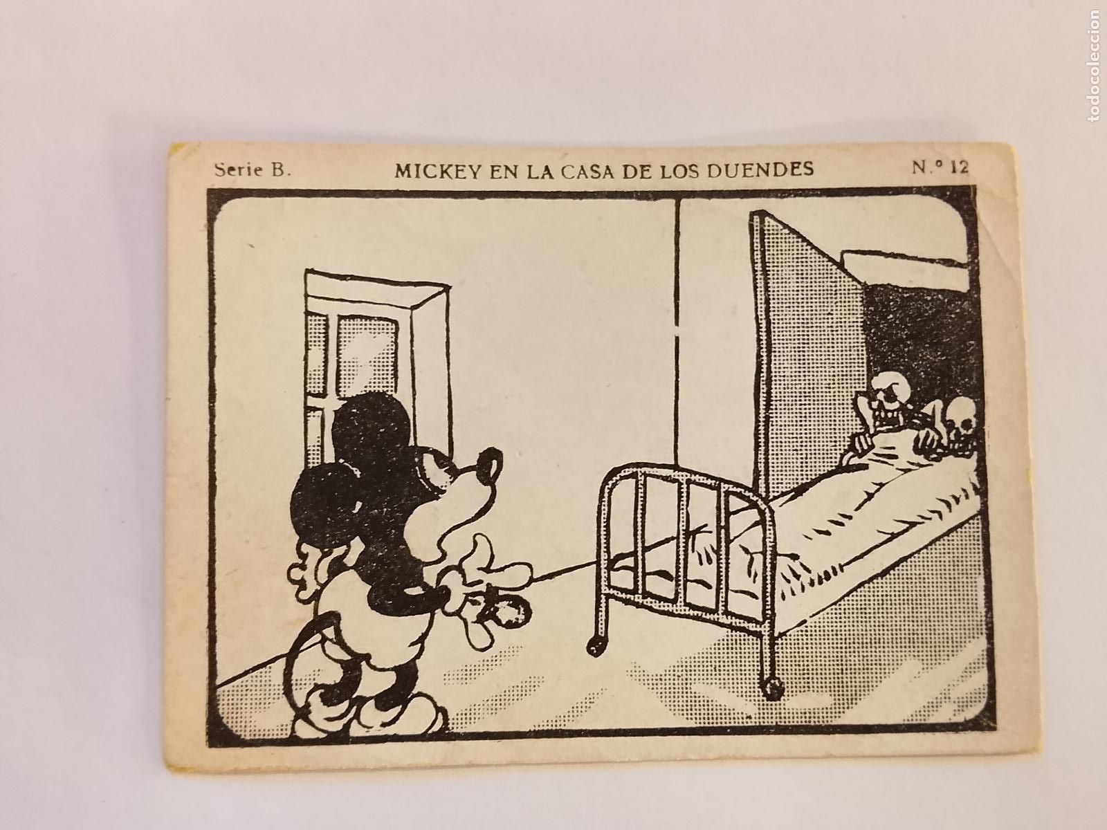 Coleccionismo Cromos antiguos: MICKEY MOUSE EN LA CASA DE LOS DUENDES - NUMERO 12 - CROMO ANTIGUO ORIGINAL - WALT DISNEY -(115.966)