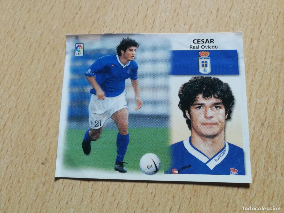 Coleccionismo cromos antiguos: Cesar Coloca Real Oviedo, Editorial Este 99/00, 1999-2000, ventanilla - Foto 1
